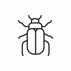 stag beetle icon sign vector