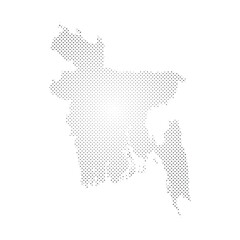 bangladesh world map halftone vector template.