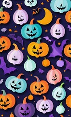 halloween seamless background