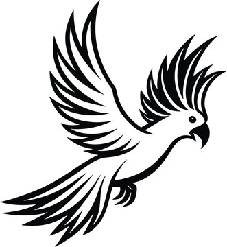 recommend clip art: cockatoo logo icon vector design