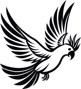 recommend clip art: cockatoo logo icon vector design