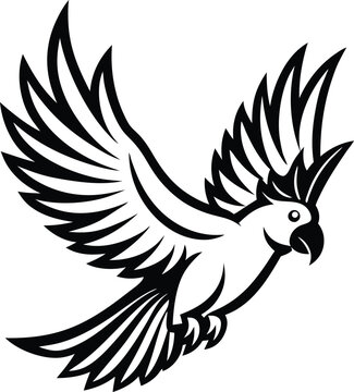 recommend clip art: cockatoo logo icon vector design