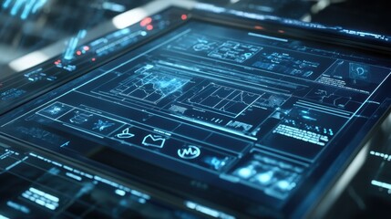 A sleek medical interface displaying electronic records, representing the future of healthcare technology and data management.