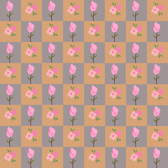 seamless pattern with flowers