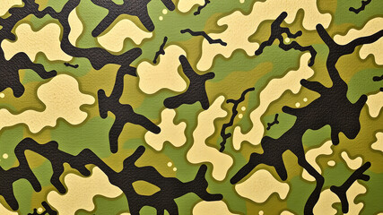 Fototapeta premium Texture and background of camouflage. Generative AI