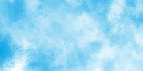 watercolor texture and watercolor background. Colorful beautiful sky colour light background with white clouds, Abstract blue sky Water color background.