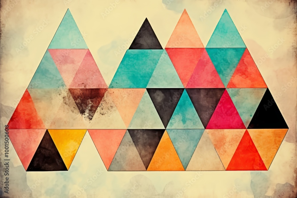 Aufkleber pastel background with subtle geometric shapes minimalist design featuring empty center space