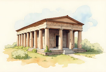 Fototapeta premium 3D illustration Fantastic Old Plaza 