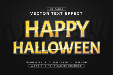 Editable scary Halloween text effects. Happy Halloween Text Effects