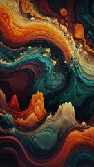 Another organic abstract panorama wallpaper.