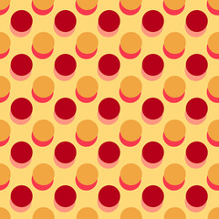 Vector - polka dot illustration, seamless pattern.