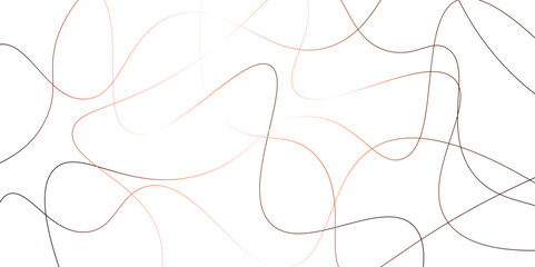 Random pattern colorful line stroke on a transparent background. Chaotic random lines abstract geometric pattern vector background. Decorative golden pattern with tangled curved lines.	