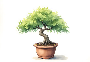 Bonsai in pots for home decoration
