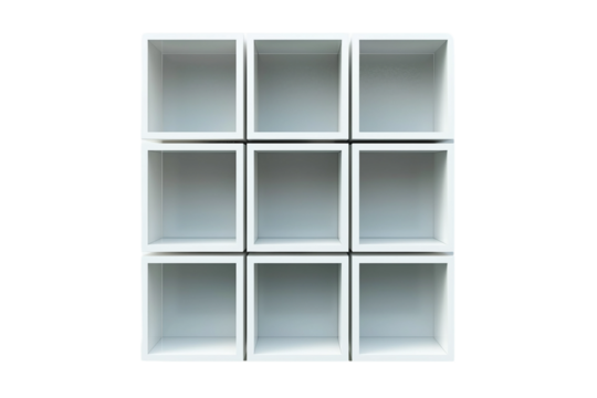 Attractive Cube Shelf Perfect for Home Decor Isolated on Transparent Background