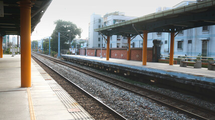 train station in the city