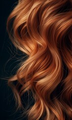 Fototapeta premium Closeup of a woman's hair color and texture