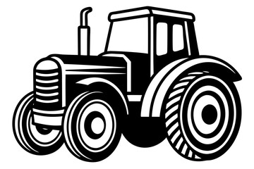 tractor isolated on white background