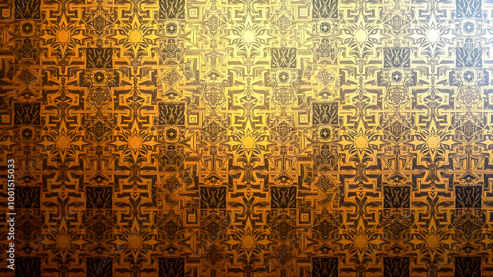 Poster vintage patterned background for web site or mobile devices, design element.