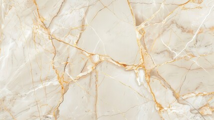 Elegant cream marble adorned with gentle golden veins, creating a sophisticated and luxurious three-dimensional backdrop, perfect for upscale interior design and decor.