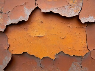 Obraz premium Microscopic view of corrosion on a metal surface, Materials Science, Corrosion Engineering