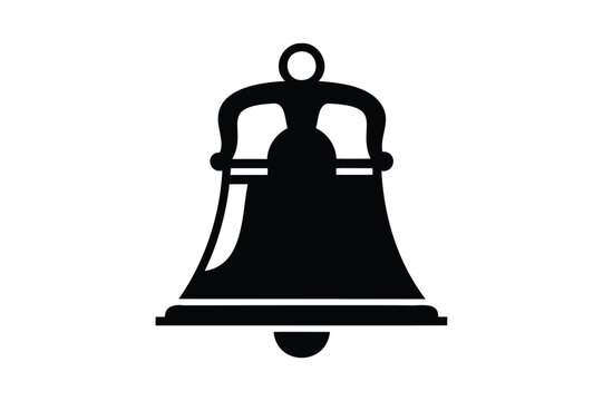 recommend clip art:  Liberty bell  silhouette vector Transparent White Background