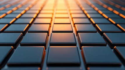 3D model of a photovoltaic material capturing sunlight, Materials Science, Solar Energy
