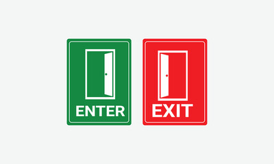 Enter Exit the room through the door.eps