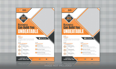 Creative and professional Modern business marketing flyer design