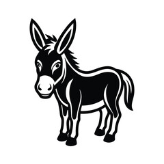 donkey logo icon vector design