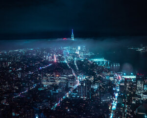 Digital Dusk: NYC’s Cyberpunk Skyline © Michael Lisi