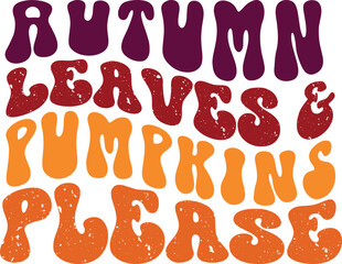 Fall Retro SVG Typography Vector Design