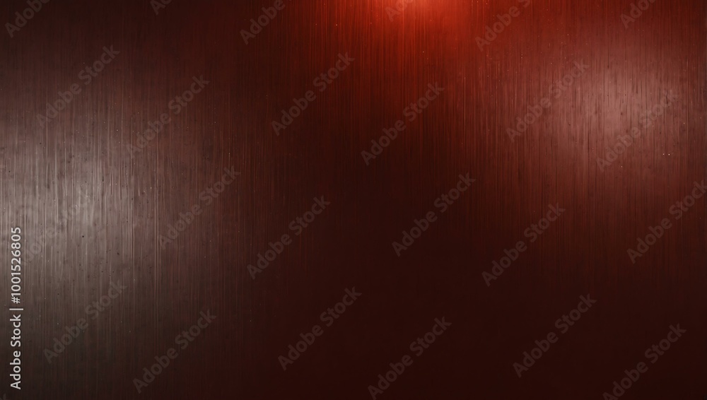 Poster brushed red metallic background with a central highlight.