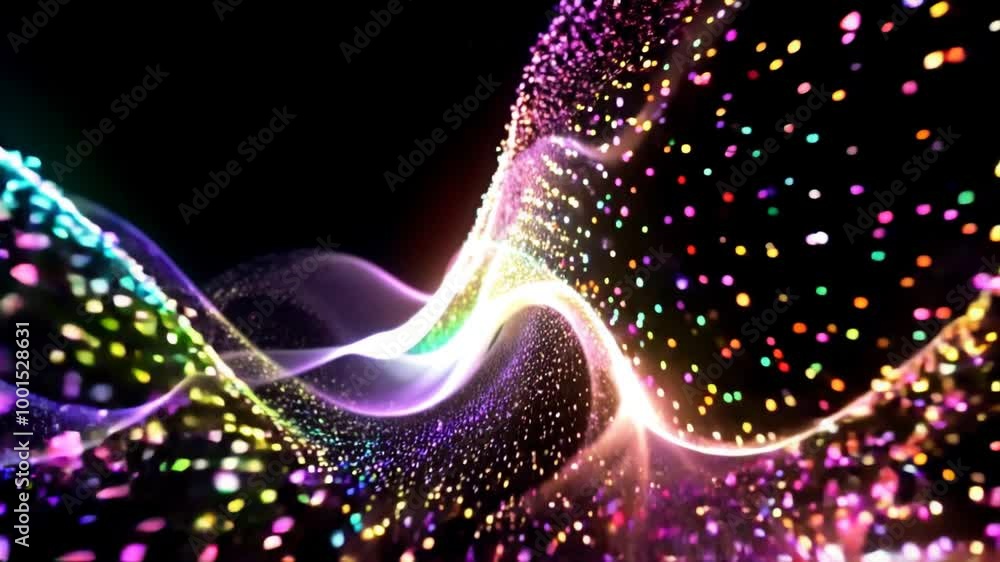 Aufkleber vibrant abstract patterns of light swirling in a mesmerizing display of colors and textures