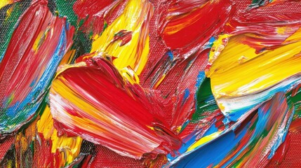 Vibrant abstract oil painting texture with vivid colors