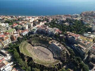 pozzuoli, flavian amphitheater, italy, phlegrean fields, campi flegrei