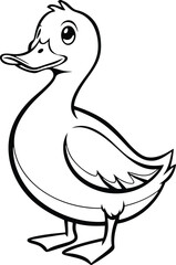 duck isolated on white