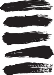ink brush strokes, black texture brushes, vector brush texture.