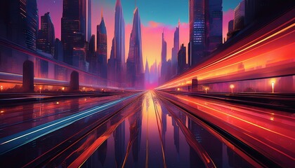 Fototapeta premium Creative city wallpaper