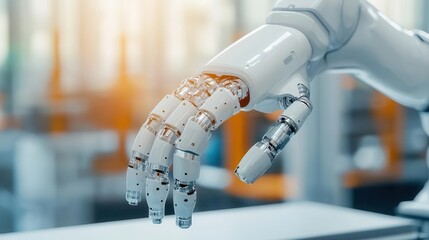 Robotic arms assembling complex mechanical parts, mechanical engineering, precision manufacturing