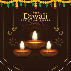 traditional deepawali diwali vector design