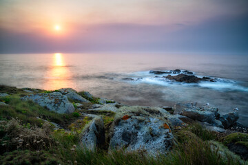 Sunset in the coast of Galicia