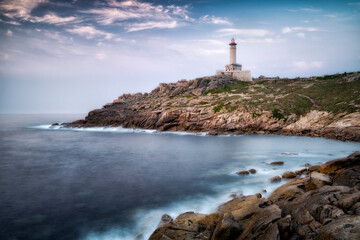 Punta Nariga Lighthouse in Galicia, Spain