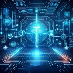 Digital medical interface background