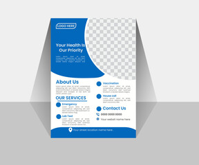 Flyer is a beautiful and modern eye catching design.  Flyer design for medical . medical flyer design new 
stylish design..