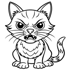 Obraz premium cartoon cat