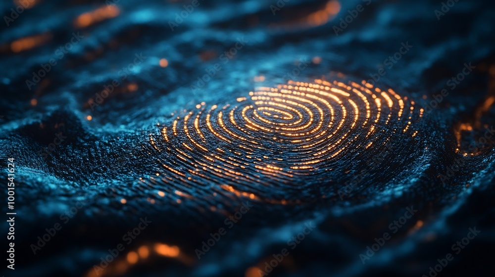 Poster fingerprint identification for digital cyber security biometrics security : Generative AI