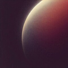 Fototapeta premium Abstract planet and curved glow texture background