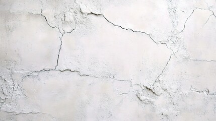 Cracked White Wall Texture for Background Use