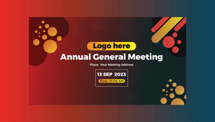 Annual conference banner, Annual seminar banner, Annual meeting banner, annual training banner, conference banner background,
abstract background, AGM. Annual General Meeting Poster