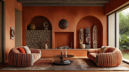 Luxury African Interior Design for living room Decoration